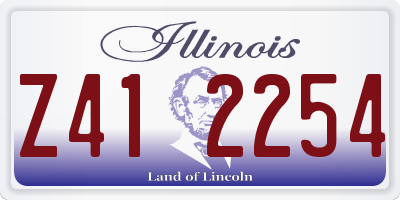IL license plate Z412254