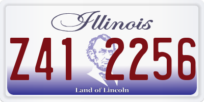 IL license plate Z412256