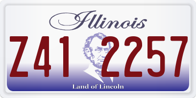 IL license plate Z412257