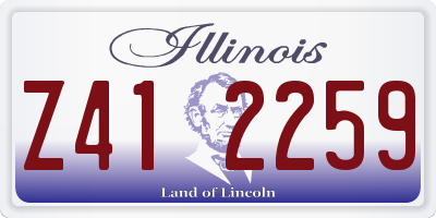 IL license plate Z412259