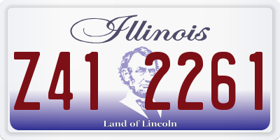 IL license plate Z412261