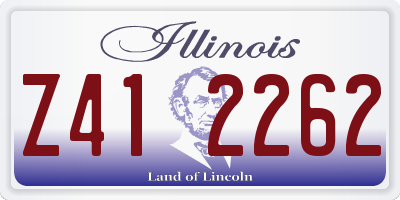 IL license plate Z412262