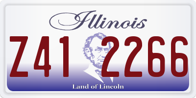 IL license plate Z412266