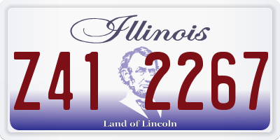 IL license plate Z412267