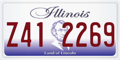 IL license plate Z412269