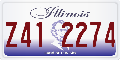 IL license plate Z412274