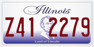 IL license plate Z412279