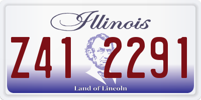 IL license plate Z412291