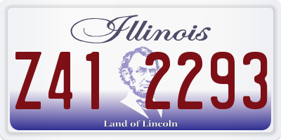 IL license plate Z412293