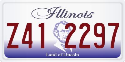 IL license plate Z412297