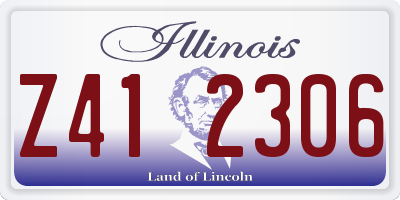 IL license plate Z412306