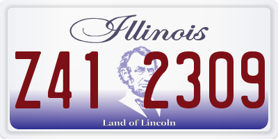 IL license plate Z412309