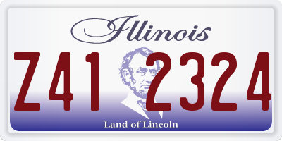 IL license plate Z412324