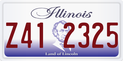 IL license plate Z412325