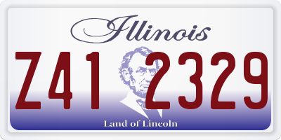 IL license plate Z412329
