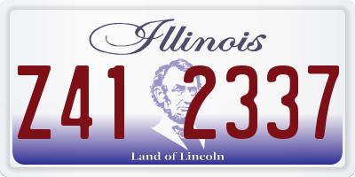 IL license plate Z412337