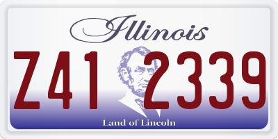 IL license plate Z412339