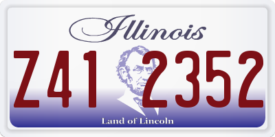 IL license plate Z412352