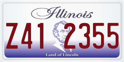 IL license plate Z412355