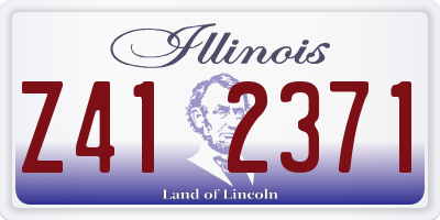 IL license plate Z412371