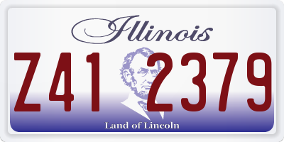 IL license plate Z412379