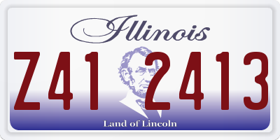 IL license plate Z412413