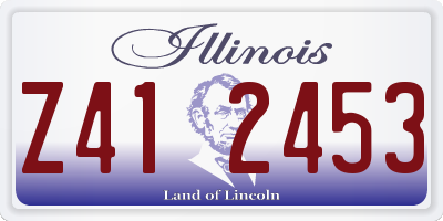 IL license plate Z412453