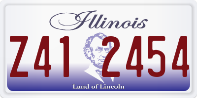 IL license plate Z412454