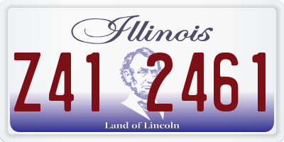 IL license plate Z412461