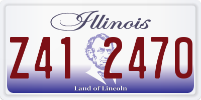 IL license plate Z412470