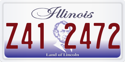 IL license plate Z412472