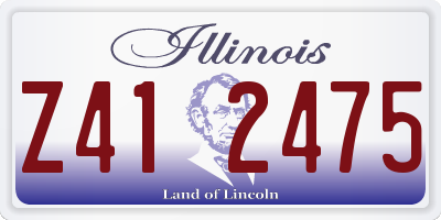 IL license plate Z412475