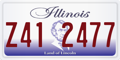 IL license plate Z412477