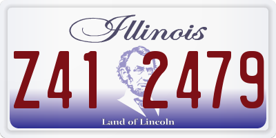 IL license plate Z412479