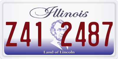 IL license plate Z412487