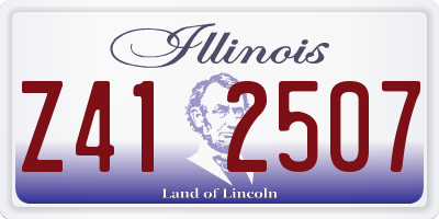 IL license plate Z412507