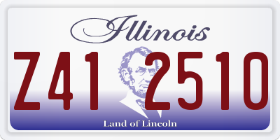 IL license plate Z412510