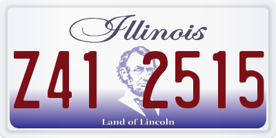 IL license plate Z412515