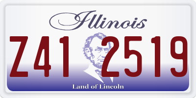 IL license plate Z412519