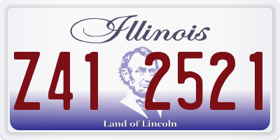 IL license plate Z412521