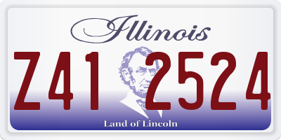 IL license plate Z412524