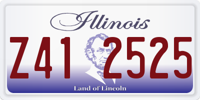 IL license plate Z412525