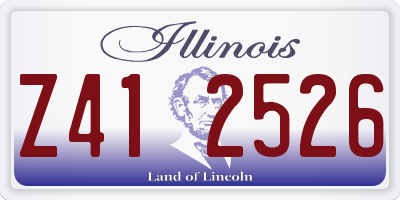 IL license plate Z412526