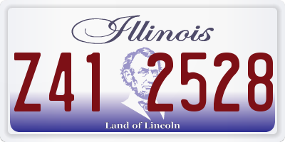 IL license plate Z412528