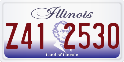 IL license plate Z412530