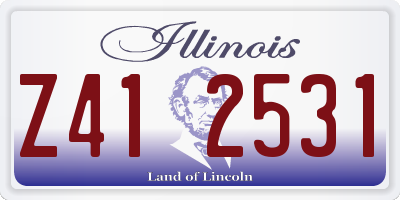 IL license plate Z412531