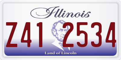 IL license plate Z412534