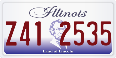 IL license plate Z412535