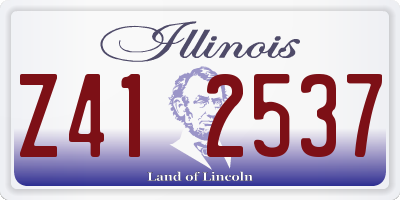 IL license plate Z412537