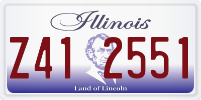 IL license plate Z412551